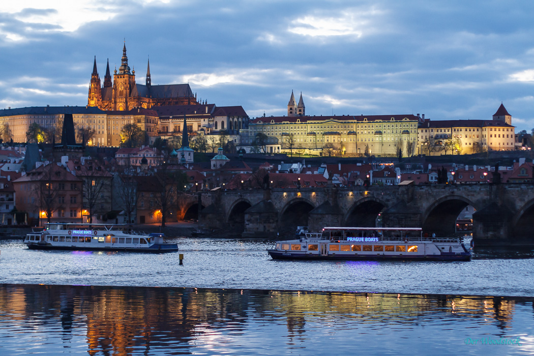 Der Hradschin zur blauen Stunde.